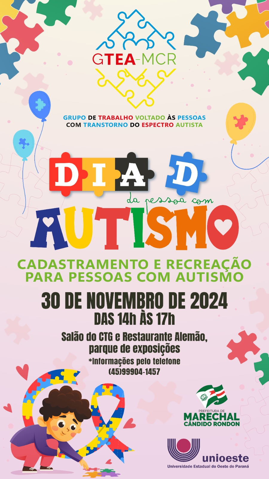 Unioeste: Campus de Rondon participa do Dia D da Pessoa com Autismo